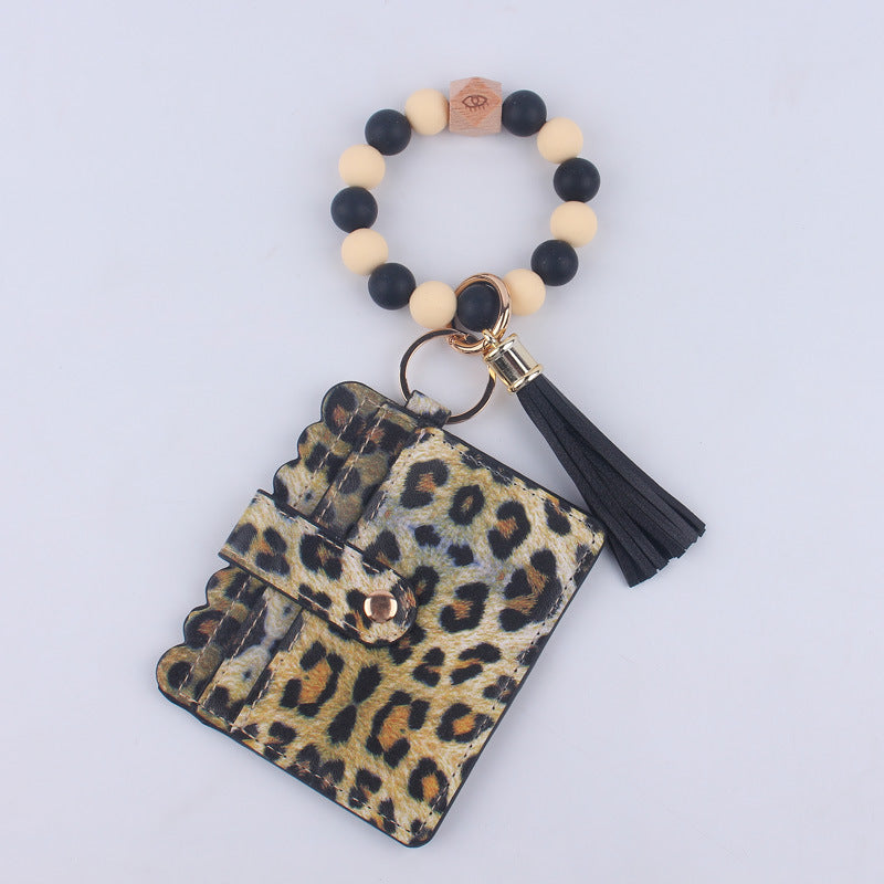 Wholesale New cartoon printed cow card holder jewelry silicone bracelet